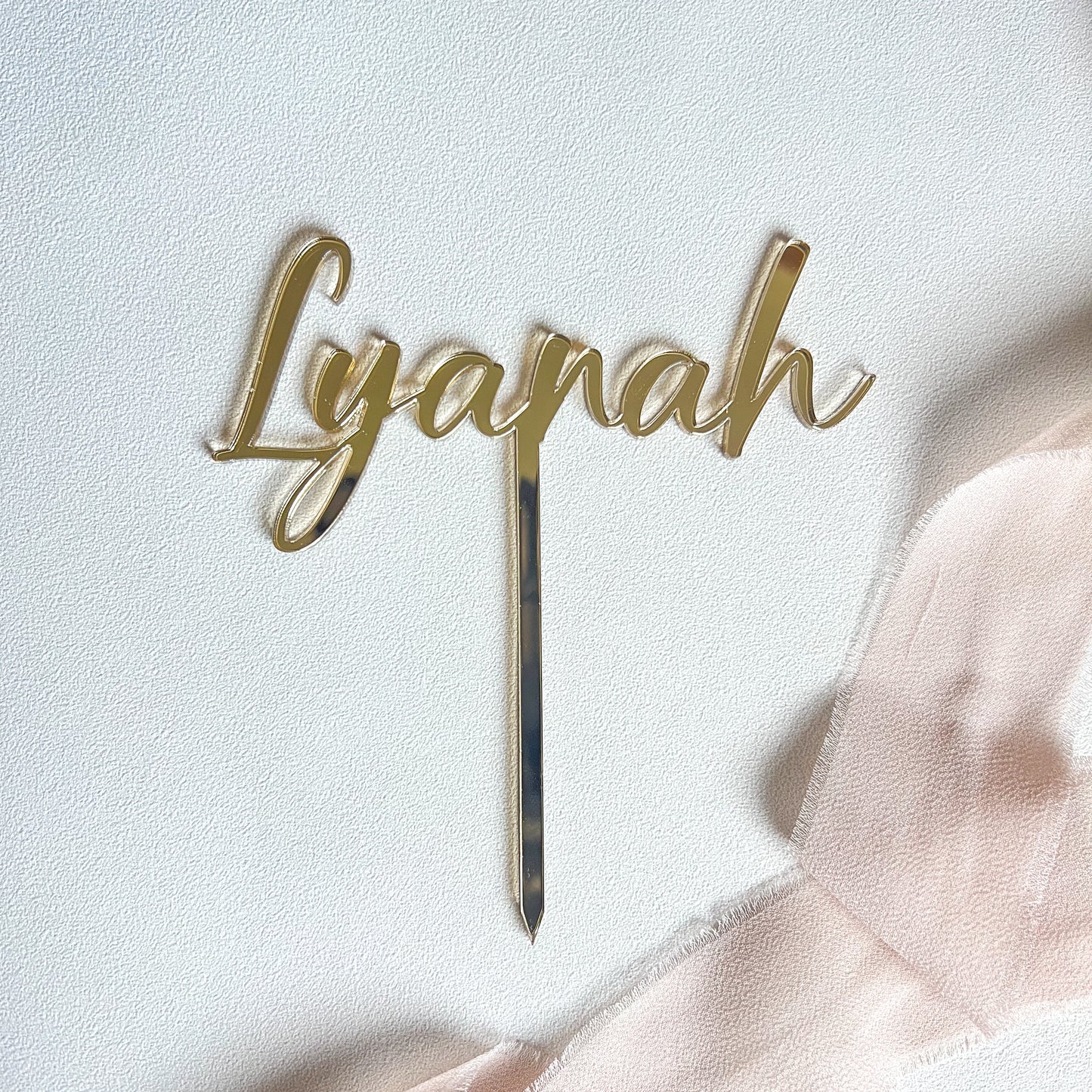 Cake topper : prénom
