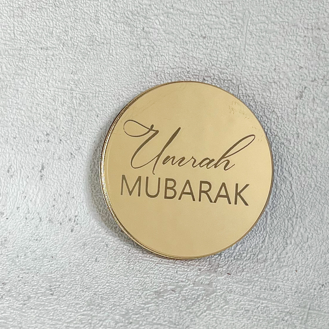 Cupcake topper : Umrah Mubarak LOT 10