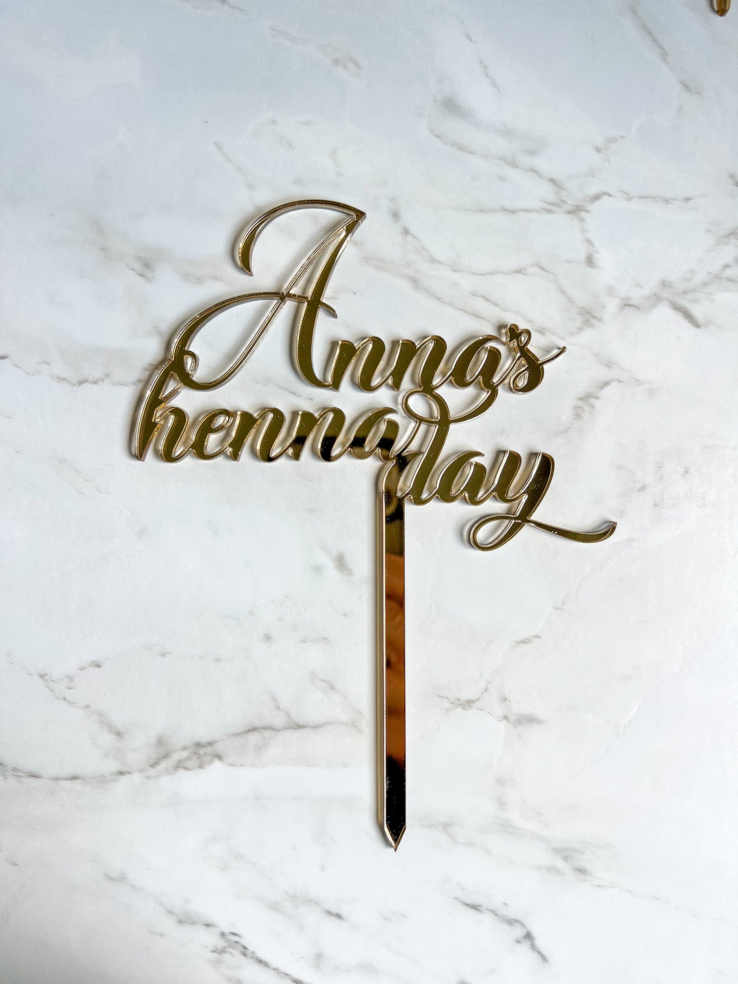 Cake topper personnalisé Henna Day