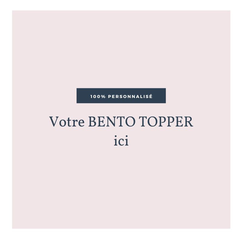 Bento topper