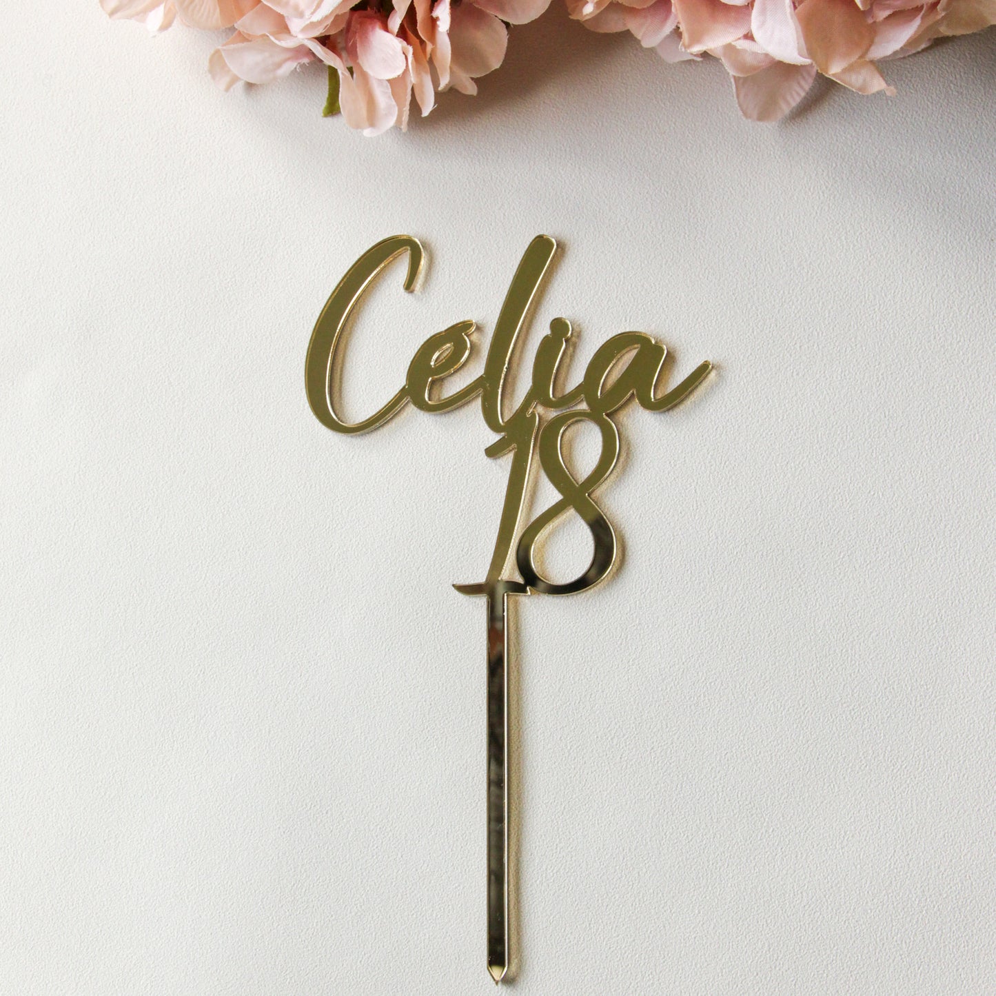 CAKE topper : prénom + âge
