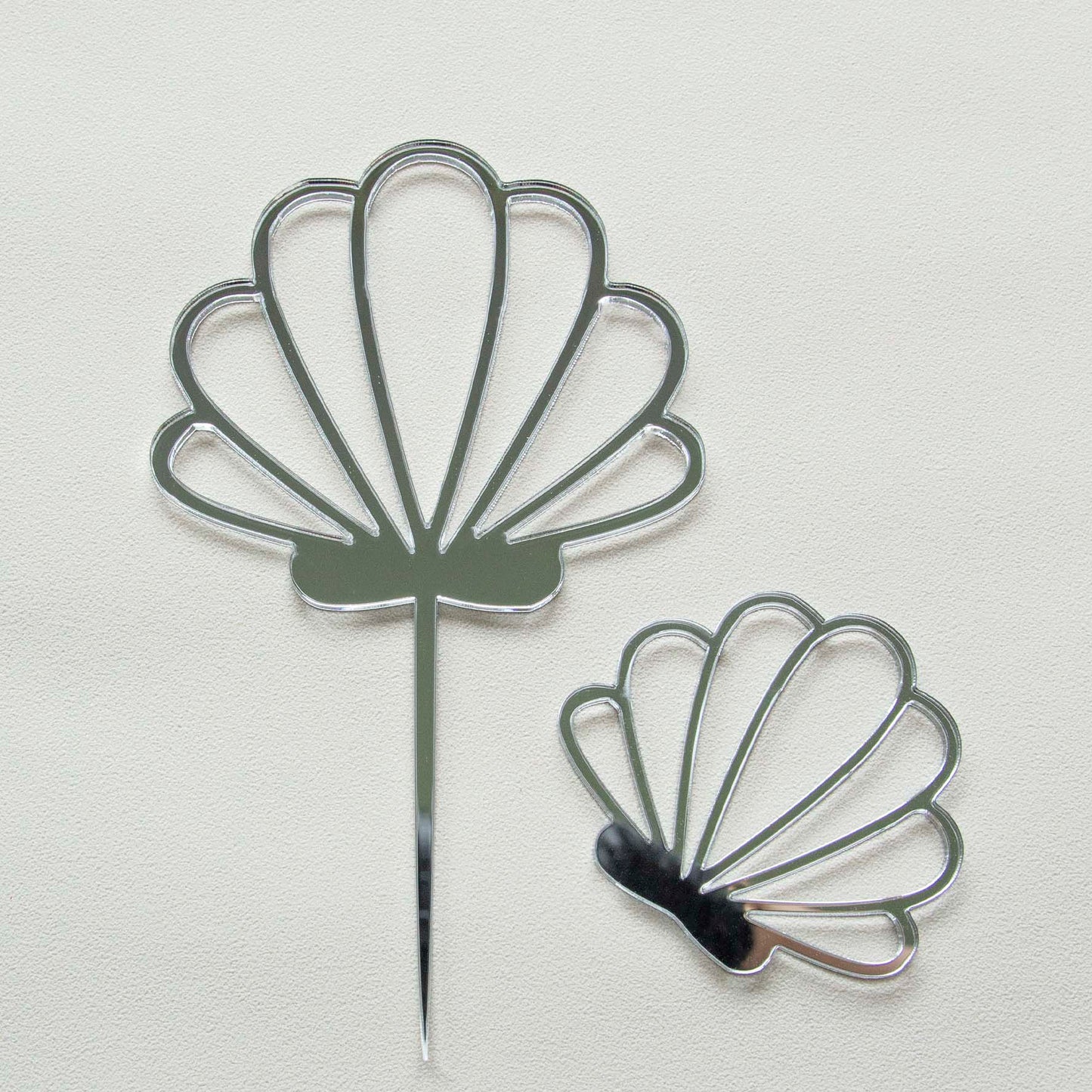 1 CAKE topper + 1 FACE mini : Coquillages