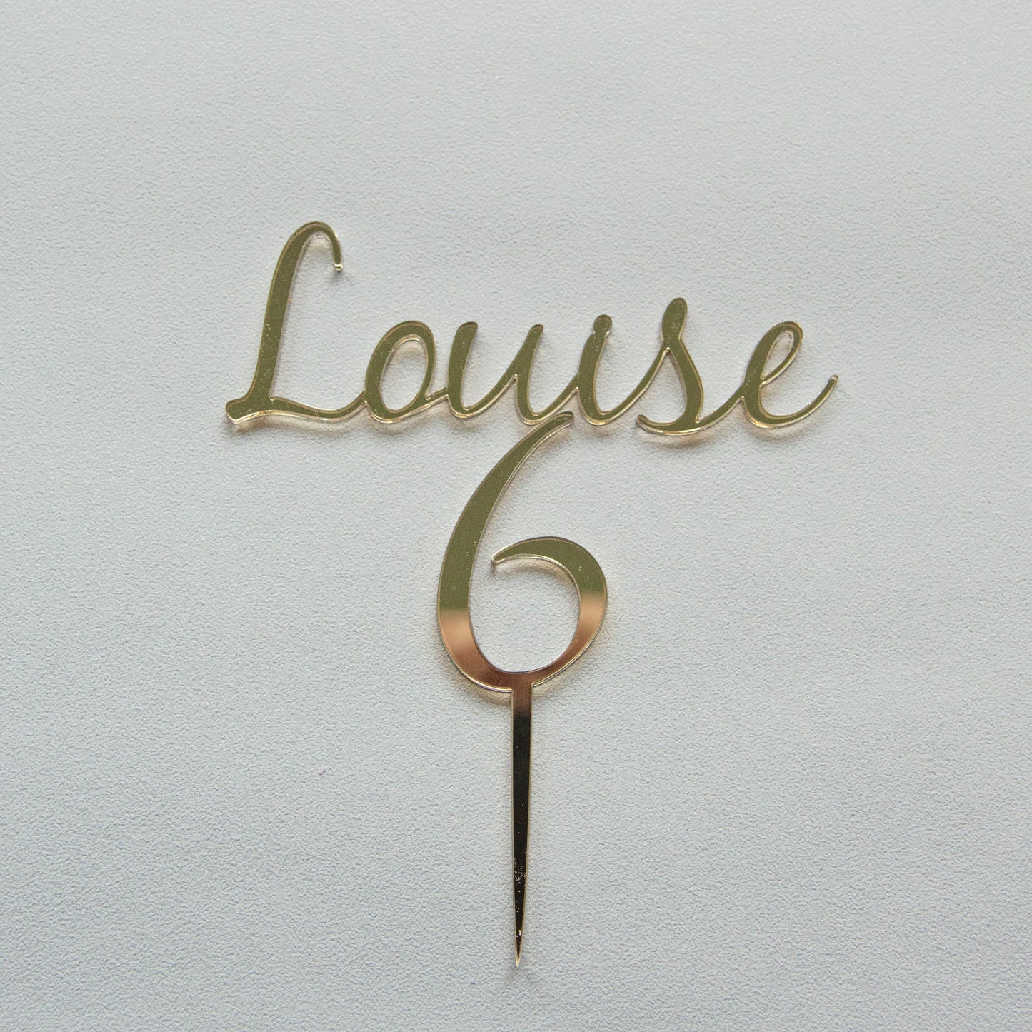 Cake topper prénom et âge