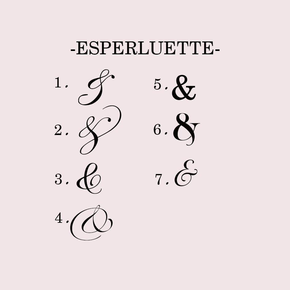 Topper : Initiales