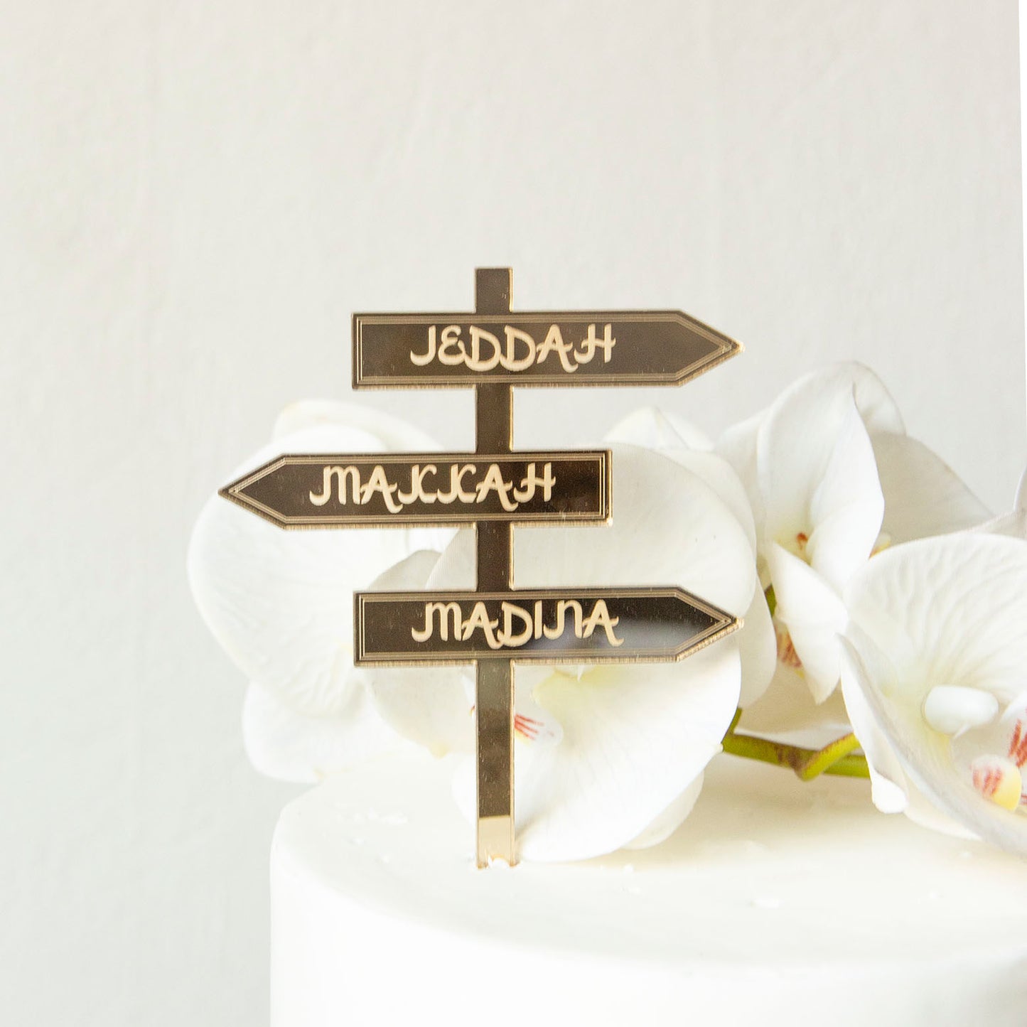 Cake Topper : Panneau directionnel