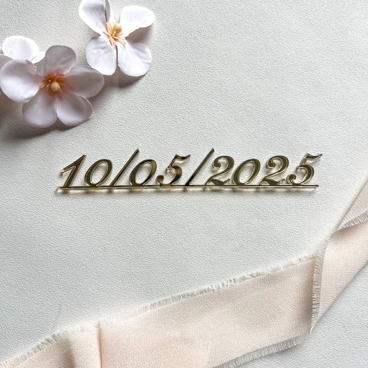 Topper : Date personnalisée