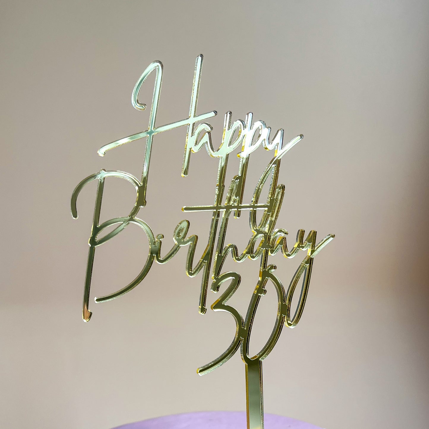 Topper Happy Birthday + âge (avec pic)