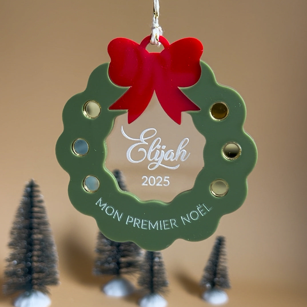 Suspension de Noël : Couronne de Noël