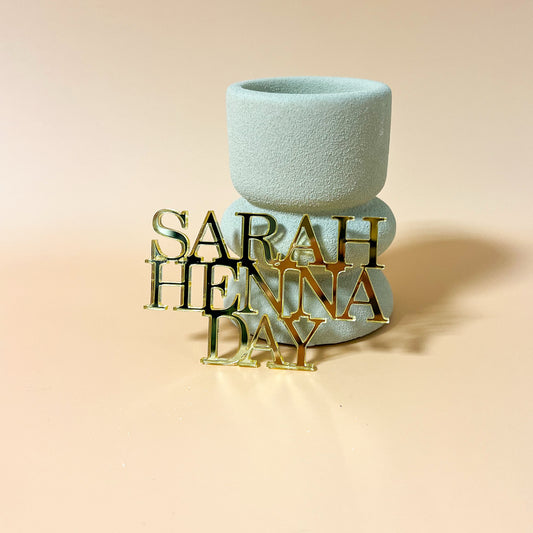 Topper : Henna day (sans pic)