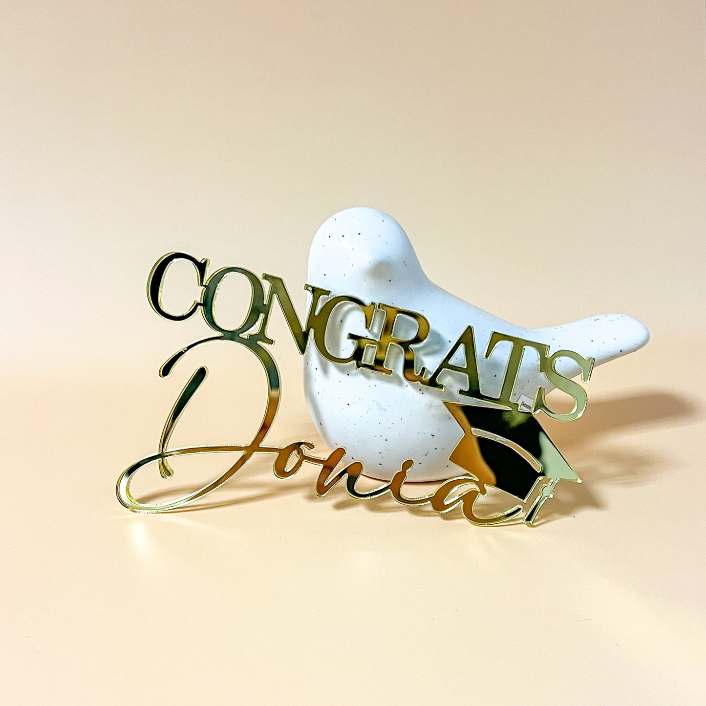 Topper : Congrats + prénom