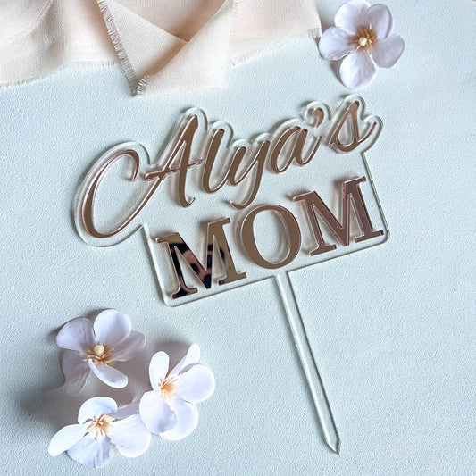 Cake topper : bicolore