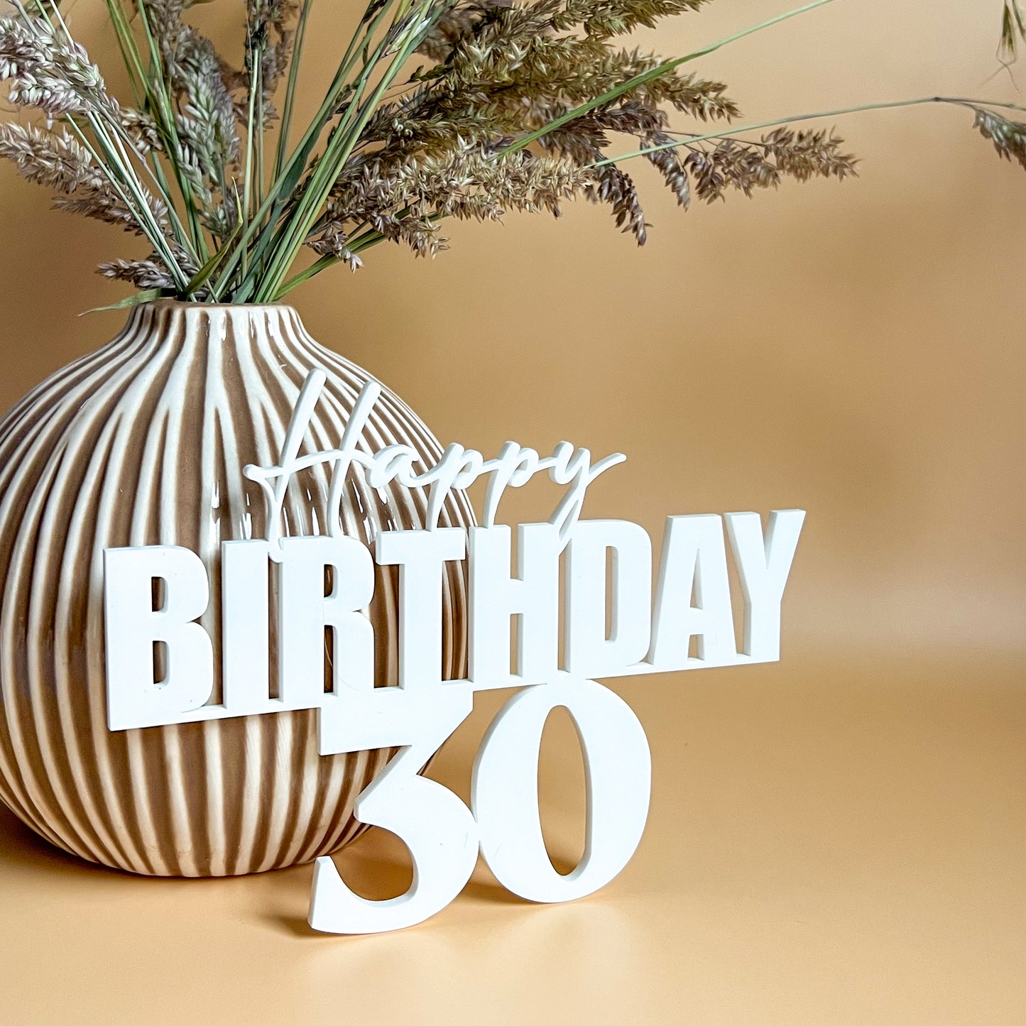 Topper Happpy Birthday modèle 3 (sans pic)