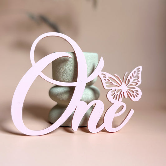 Topper “ONE” papillon