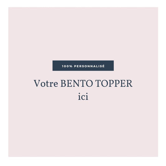 Bento topper