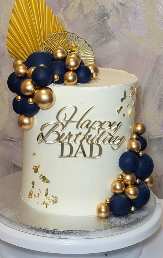 Face topper : Happy Birthday + prénom