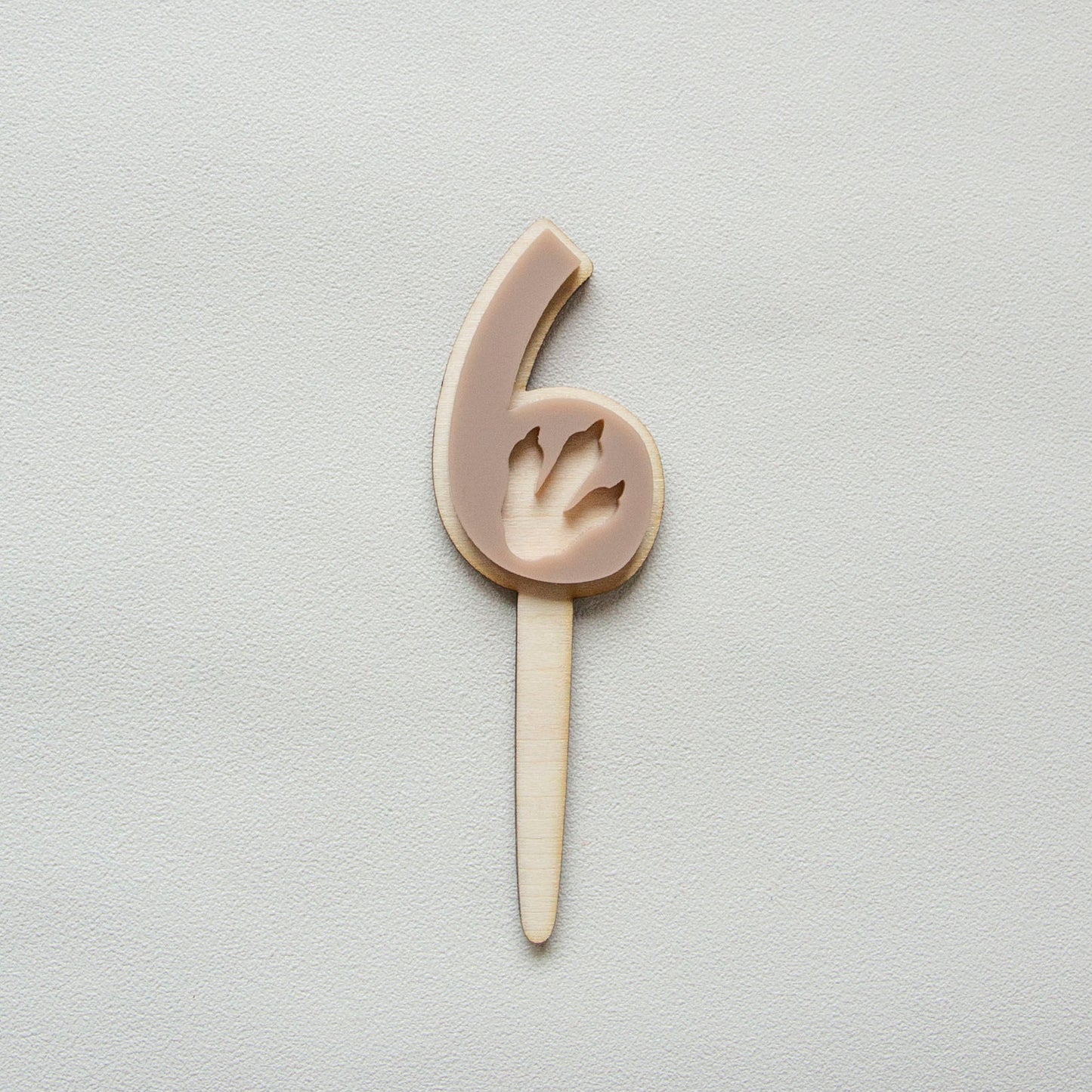 Cake topper : Chiffre bicolore